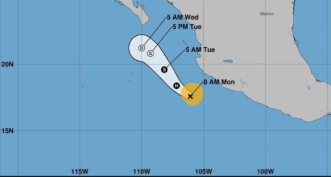 9 June Barbara becomes the first hurricane of the 2025 east Pacific hurricane season. Photo Source- @NHC_Pacific(X)