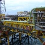 Shell Leman 26A offshore oil and gas installation in the North Sea