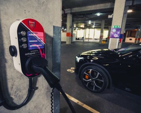 Supercharged! Arsenal and Octopus Energy install electric car charging for fans at Emirates Stadium.