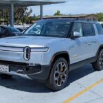 Rivian R1S at Hillsdale Shopping Center
