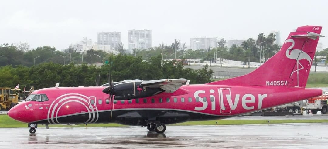 Airline: @flysilverairways, Aircraft: ATR42-600, Registration: N405SV, Airport: SJU/TJSJ. Photo Source- @josliel.photography (Instagram)