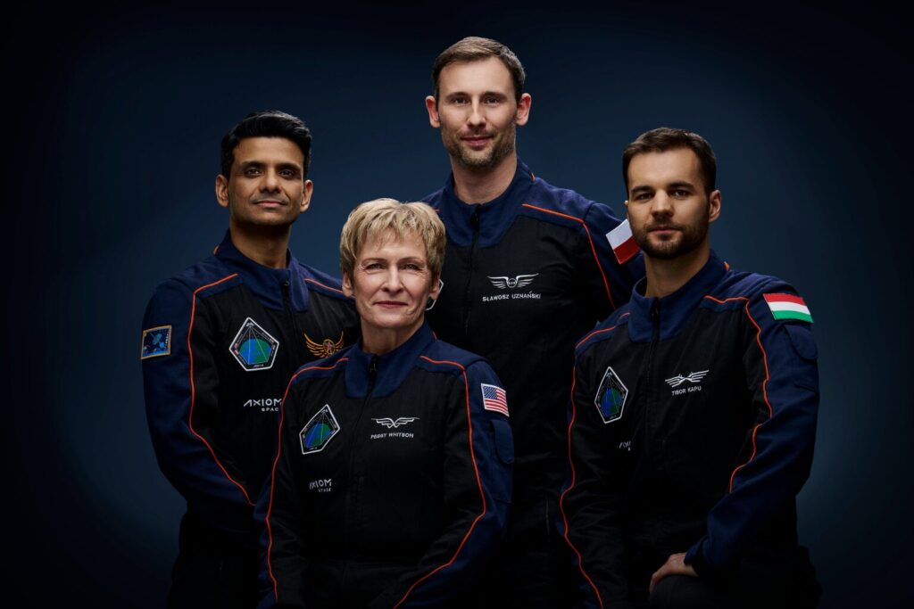 The official crew portrait of the Axiom Mission 4 private astronaut mission to the International Space Station. Photo Source: NASA