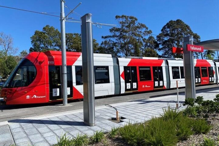 A Sydney Light Rail tram. Photo Source: John Cooper (Flickr)