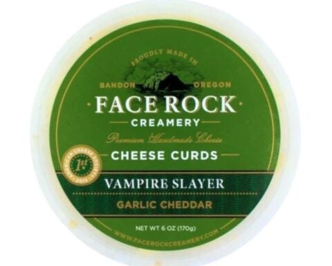 Vampire Slayer Garlic Cheddar Curds Photo Source: Face Rock Creamery