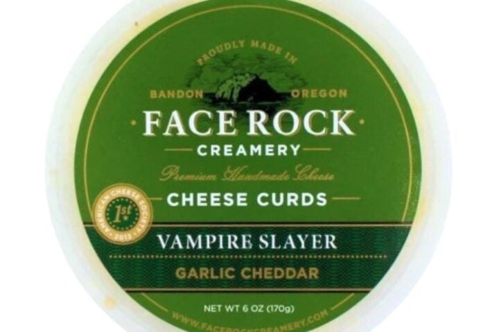 Vampire Slayer Garlic Cheddar Curds Photo Source: Face Rock Creamery
