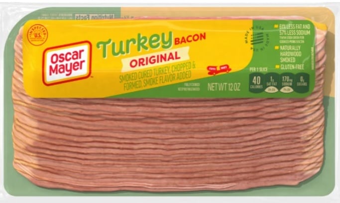 Packaged Oscar Mayer Turkey Bacon.