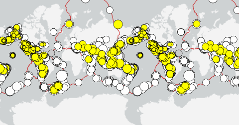 Earthquake shown on Map. Photo Source: USGS