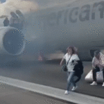 American Airlines Runway Fire