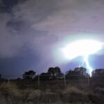 Quite the lightning show facing west from Las Vegas - storms currently moving into the NW Valley and Centennial Hills areas