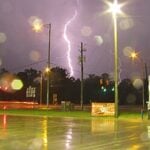 Cloud to Ground Lightning Strike