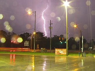 Cloud to Ground Lightning Strike