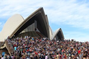 Crowd at Sydney Opera House