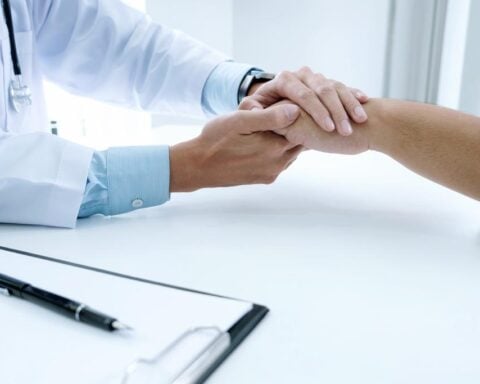 Doctor Holding Hands