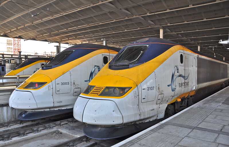 Representative Image: Three high speed Eurostar trains. Photo Source: Darkroom Daze (CC BY-NC-SA 2.0)