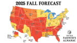 Farmer's Almanac 2025 fall forecast