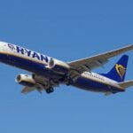 A Ryanair Boeing 737.