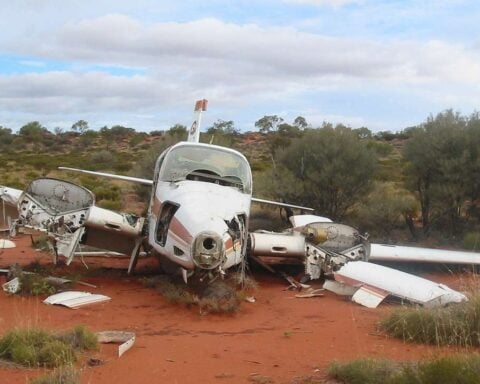 Representative Image. Wreckage of plane.