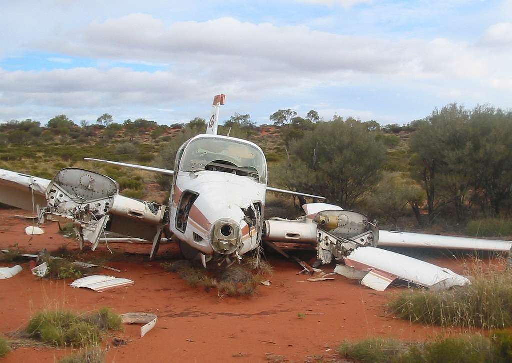 Representative Image. Wreckage of plane.