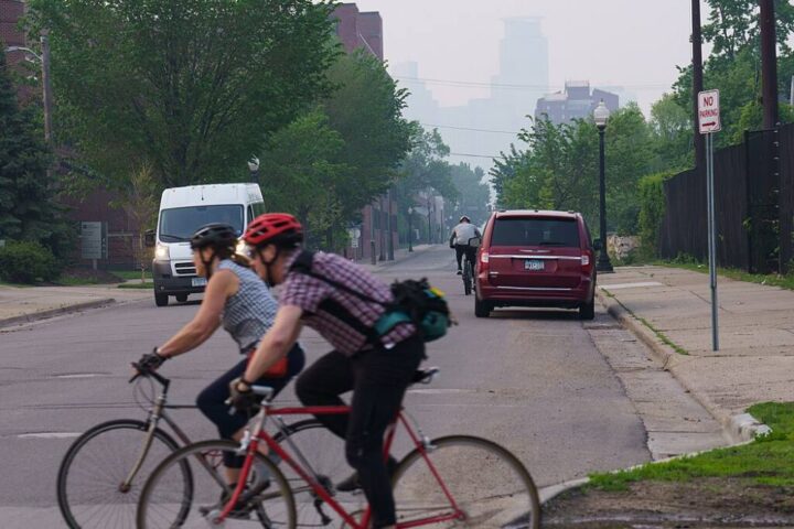 Representative Image. Canadian Wildfire Smoke in Minneapolis.