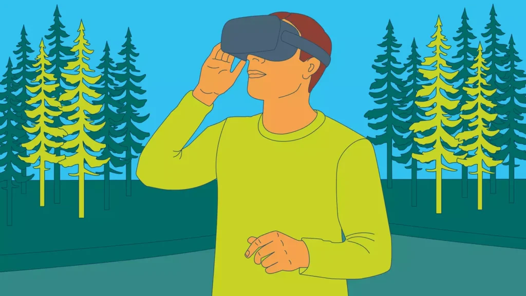Virtual forest bathing can improve emotional well-being. © MPI for Human Development