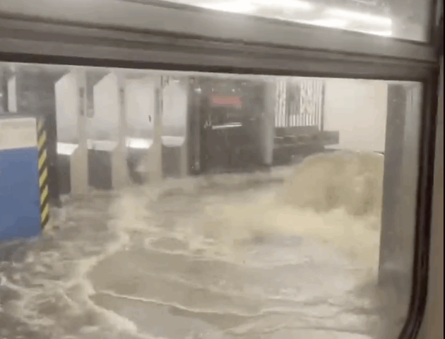 NYC subways are flooding.