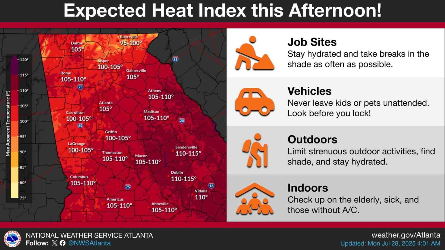 North Georgia Heat Wave: First Extreme Heat Warning Issued as Triple ...