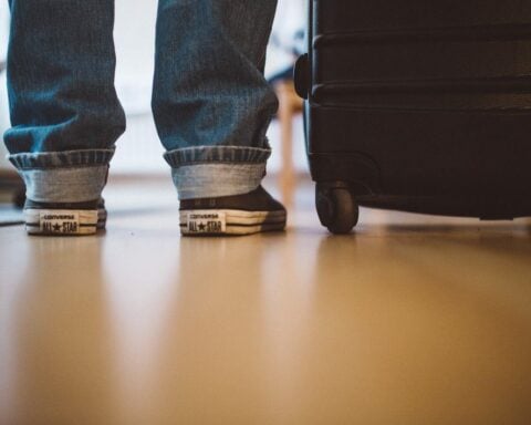 Waiting Airport Suitcase