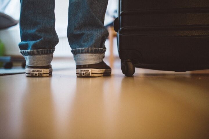 Waiting Airport Suitcase