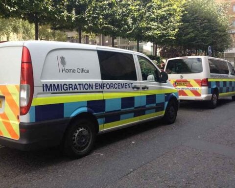 Home Office Immigration Enforcement vans. Photo Source: Andy Thornley (CC BY 2.0)