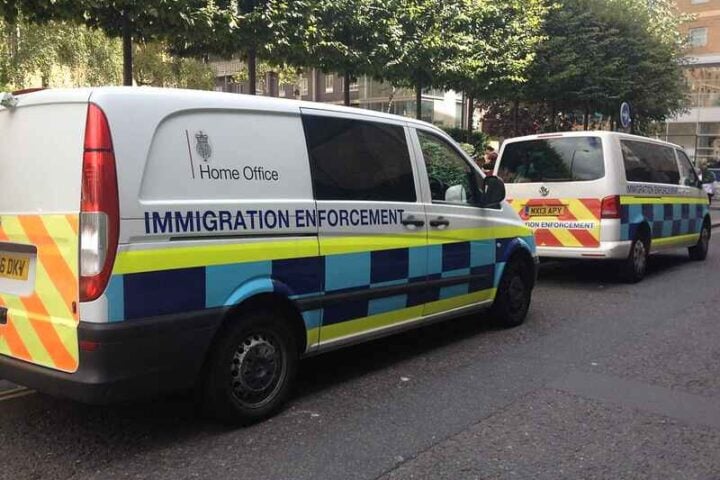 Home Office Immigration Enforcement vans. Photo Source: Andy Thornley (CC BY 2.0)