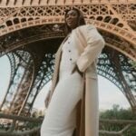 Venus Williams posing in front of the Eiffel Tower. Photo Source: @Venus Williams (Facebook)