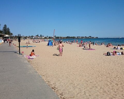 Representative Image. Saint Kilda Beach at noon