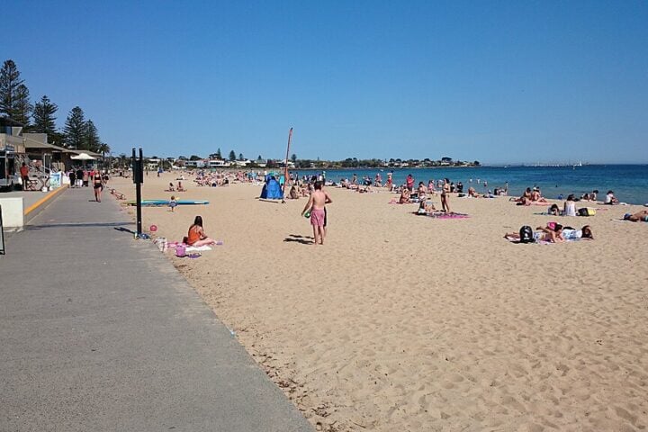 Representative Image. Saint Kilda Beach at noon