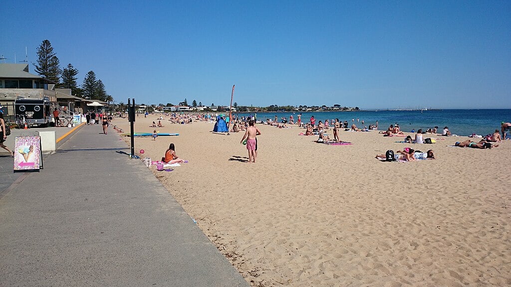 Representative Image. Saint Kilda Beach at noon