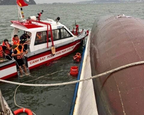 A tourist boat, Wonder Sea, capsized in Ha Long Bay, Vietnam