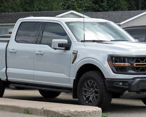 2024 Ford F-150 SuperCrew Tremor photographed in Sault Ste. Marie, Ontario, Canada.