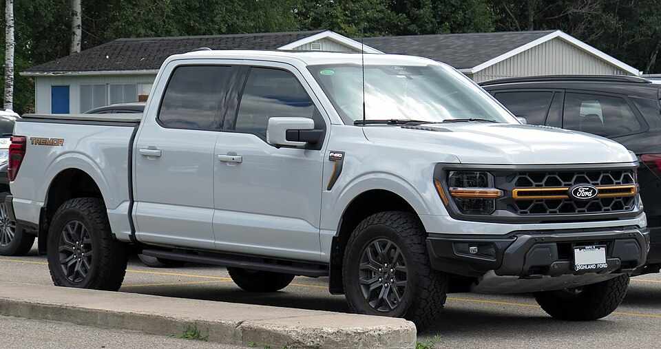 2024 Ford F-150 SuperCrew Tremor photographed in Sault Ste. Marie, Ontario, Canada.