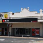 NAB bank branch building on a main street in Warracknabeal, Victoria.