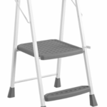 Recalled Cosco 2-Step Kitchen Stepper model 11349WHG1E with folding frame and safety bar.