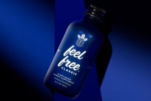 Bottle of Feel Free Classic herbal supplement by Botanic Tonics, central to ongoing public health discussions over kratom safety, regulation, and consumer awareness.