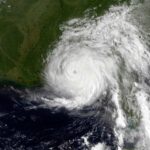 Representative Image. Satellite image of Hurricane Erin at peak intensity over the Gulf of Mexico approaching Florida on August 3, 1995