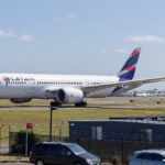 A LATAM Chile Boeing 787-8 Dreamliner (CC-BBF) taxiing at Sydney Airport under clear skies.