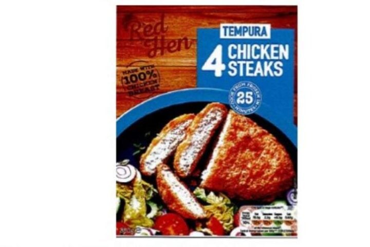 Red Hen 4 Tempura Chicken Steaks.