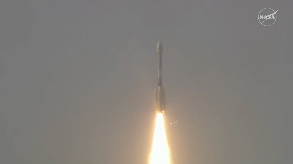The Indian Space Research Organisation’s Geosynchronous Satellite Launch Vehicle lifts off from Satish Dhawan Space Centre on India’s southeastern coast at 5:40 p.m. IST (8:10 a.m. EDT), July 30, 2025. Credit: ISRO