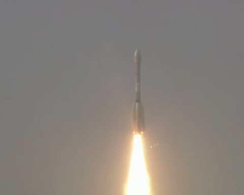 The Indian Space Research Organisation’s Geosynchronous Satellite Launch Vehicle lifts off from Satish Dhawan Space Centre on India’s southeastern coast at 5:40 p.m. IST (8:10 a.m. EDT), July 30, 2025. Credit: ISRO