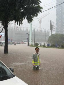 Vietnam government agencies coordinate typhoon emergency response and issue public safety guidance during severe weather disruptions.