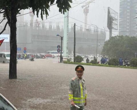 Vietnam government agencies coordinate typhoon emergency response and issue public safety guidance during severe weather disruptions.