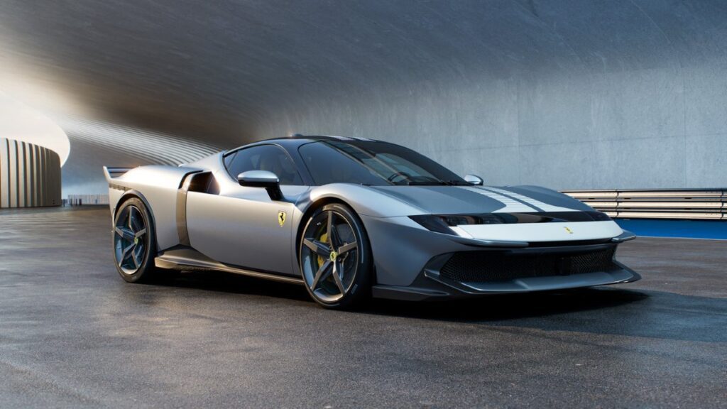Ferrari 849 Testarossa with Assetto Fiorano performance package showing racing-inspired livery and aerodynamic upgrades