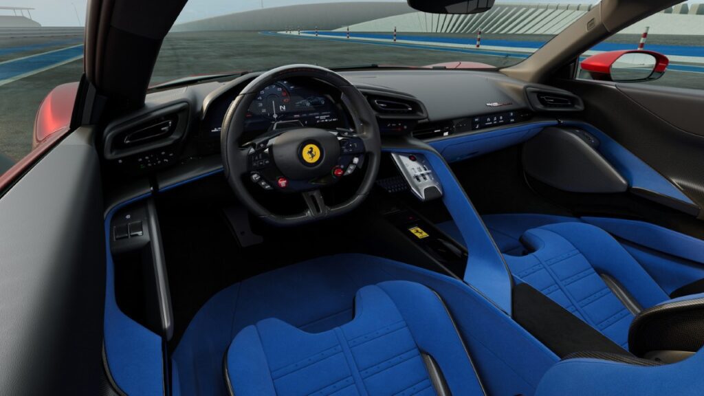 Ferrari 849 Testarossa Spider convertible variant in red with retractable hardtop