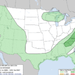 NOAA SPC Day 1 Convective Outlook map for September 6, 2025, highlighting slight and marginal risk areas for severe storms across the Northeast United States.